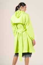 Frances in Neon Protective Outerwear Coat - Image 4
