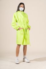 Frances in Neon Protective Outerwear Coat - Image 7