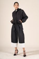 Quin in Black Protective Outerwear Jacket with Hood - Image 8