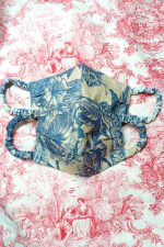 Jim Thompson Toile du Jouy Face Masks in Blue (Set 1C) - Image 2