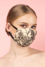 Jim Thompson Toile du Jouy Face Masks in Black (Set 1A)