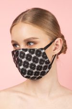 Silk Brocade Face Masks in Black (Set 3A) - Image 5