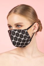 Silk Brocade Face Masks in Black (Set 3A)