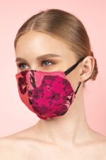 French Rose Silk Brocade Face Masks (Set 7) - Image 5