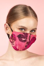 French Rose Silk Brocade Face Masks (Set 7) - Image 4