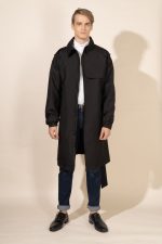 Milo in Black Protective Outerwear Coat - Image 2