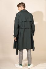 Milo in Hunter Green Protective Outerwear Coat - Image 3