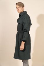 Milo in Hunter Green Protective Outerwear Coat - Image 5