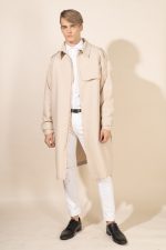 Milo in Nude Protective Outerwear Coat - Image 8