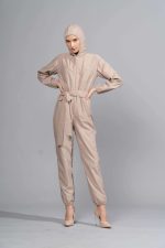 Celine Protective Outerwear Jumpsuit in Tan - Image 4