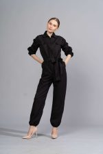 Gia Protective Outerwear Jumpsuit in Black - Image 3