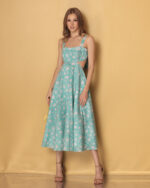 Leticia in Floral Turquoise Print